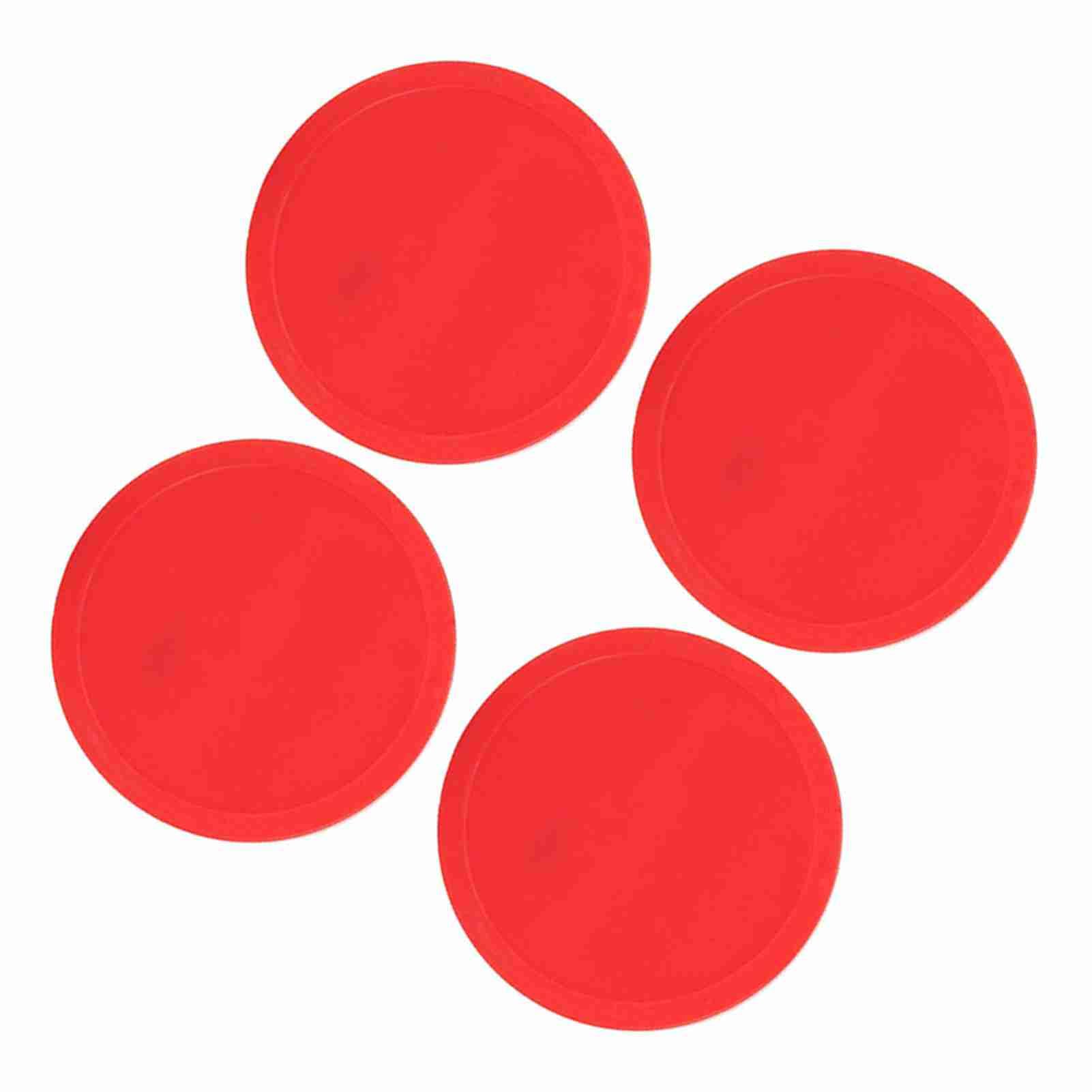 Naroote Dischi da Hockey in Plastica di Alta qualità Accessori di Ricambio Leggeri e di Lunga Durata Giocatori Professionisti per Adulti 4 Pezzi (Medio (75 mm))