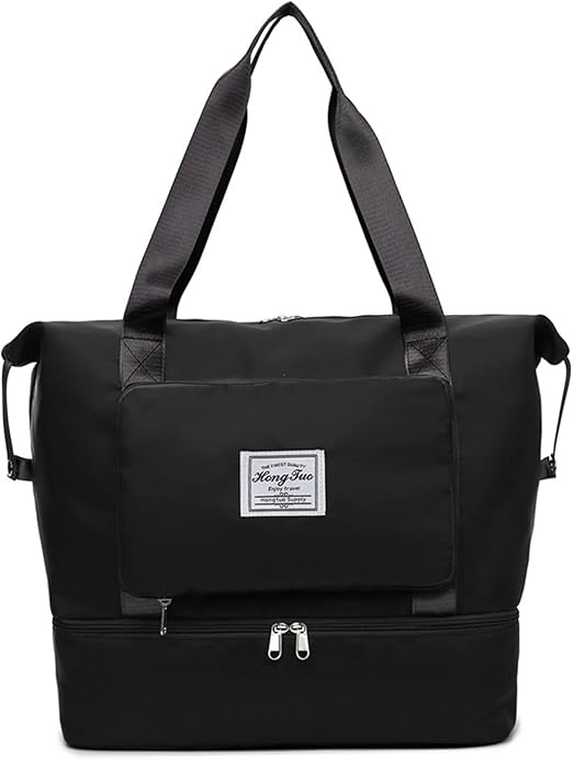 Momogrow Foldable Travel Bag with Shoe Compartment,36L Large Capacity