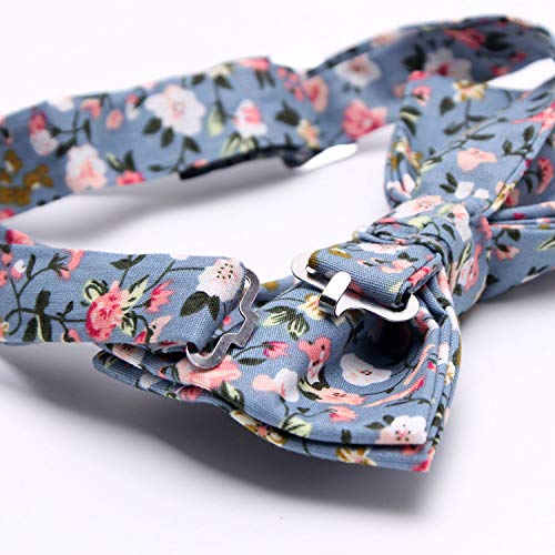 Mumusung Men's Flower Core Solid Bowtie #TOP2