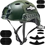 HANSTRONG GEAR Army Military Fast Casco tipo PJ per tiro a mischia Airsoft Paintball (OD Verde)