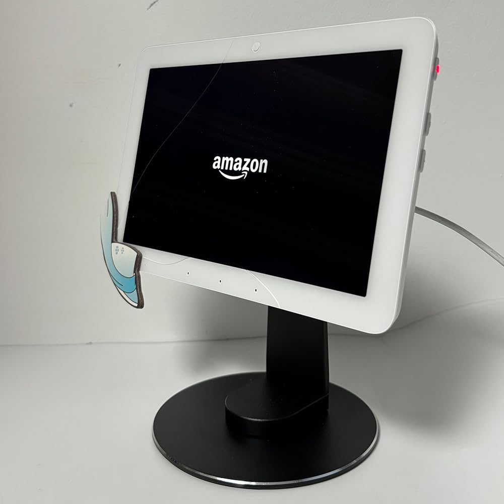 Echo Show 5 Adjustable Aluminum Swivel Stand, Stand for Amazon Echo Show 5, Horizontal 360 Rotation Longitudinal Angle Change Base - Black ES010-01