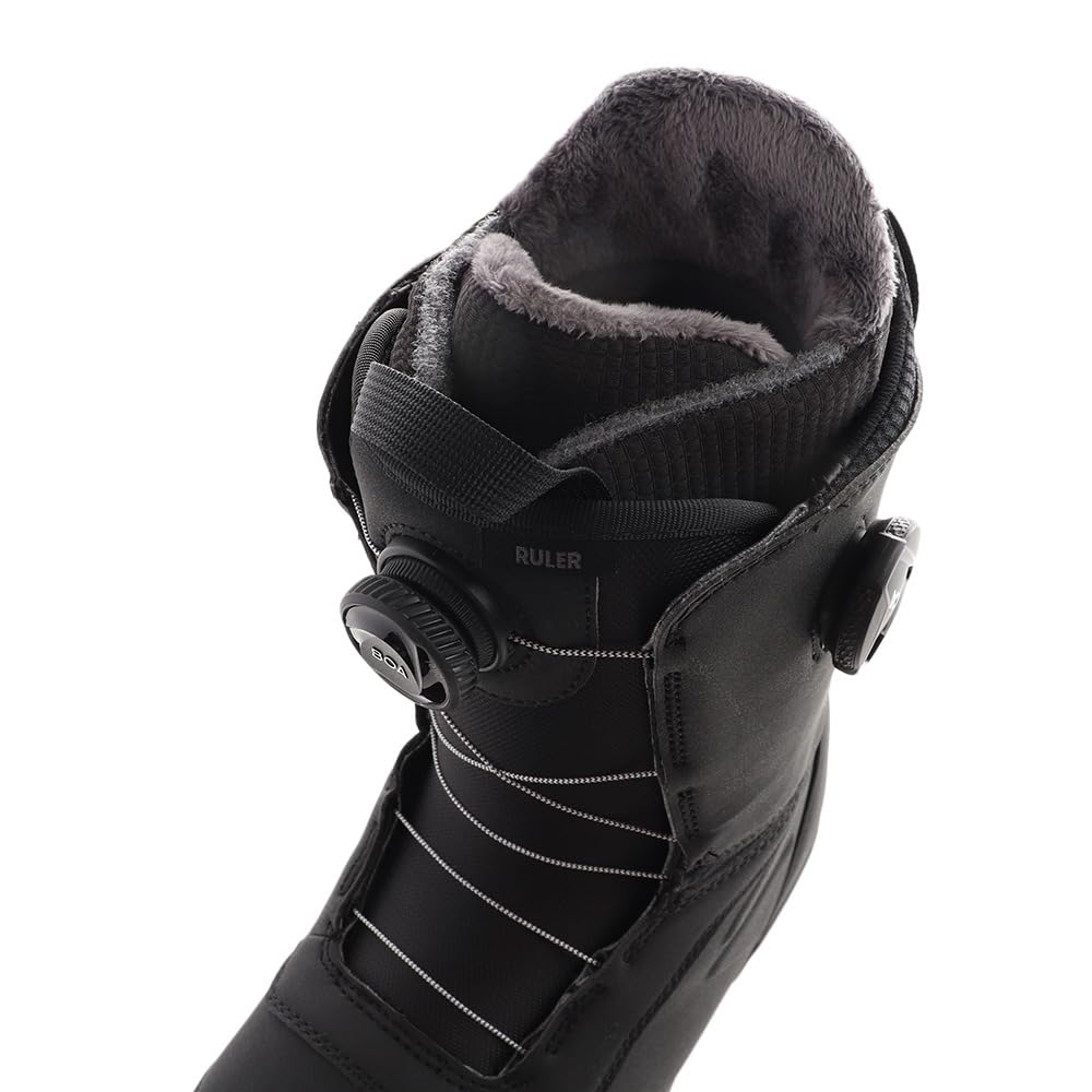 Burton - Stivali da snowboard Ruler Boa Wide Nero Uomo - Uomo - Dimensione 38 - Nero