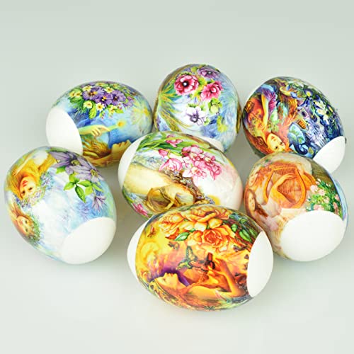 Easter Egg Decorating Kit - Pack 3 Thermo Shrink Sleeves - Easter Basket Stuffers - Decorative Easter Egg Wraps - Easter Decoration Wraps Pysanka - Ukrainian Pysanky Supplies - for 21 Easter Eggs