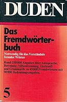 Duden Fremdwörterbuch 3411009152 Book Cover