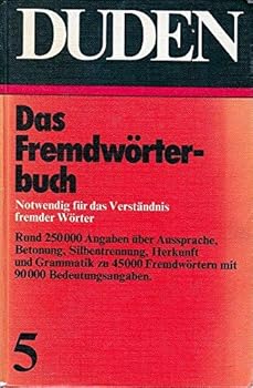 Hardcover Duden Fremdwo¨rterbuch (Der Grosse Duden) (German Edition) [German] Book