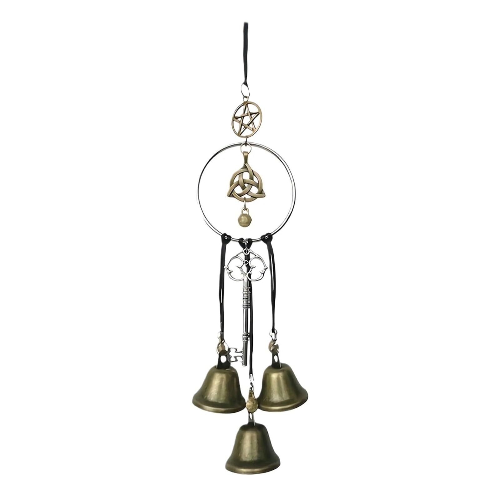 Vintage Witch Bell Wind Chimes - Decorative Protection Bells for Decor