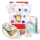 Confetti Swiss Roll Baking Kit For Kids 6-12, Real Jelly Roll Cake Making Set With Pre-Measured...