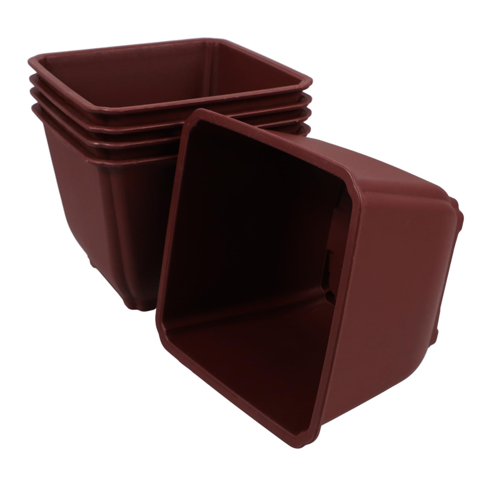 Pots de fleurs plastique carrés pour éviter le rempotage fréquent