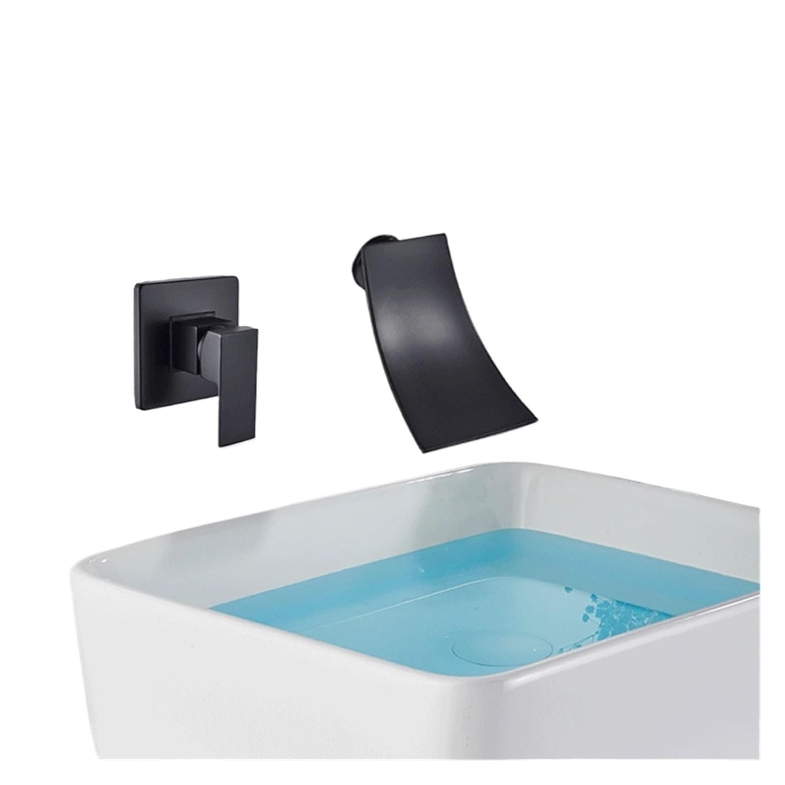 Naqzrxpml Color11 Wall Mounted Waterfall Washbasin Sink Mixer Faucet For Bathroom Shower(Color11)