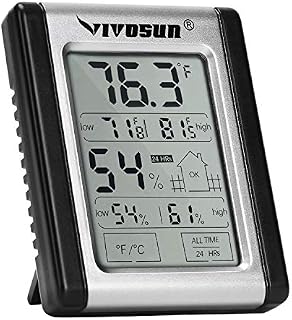 VIVOSUN Digital Indoor Thermometer and Hygrometer with Humidity Guage, Accurate Temperature Humidity Monitor