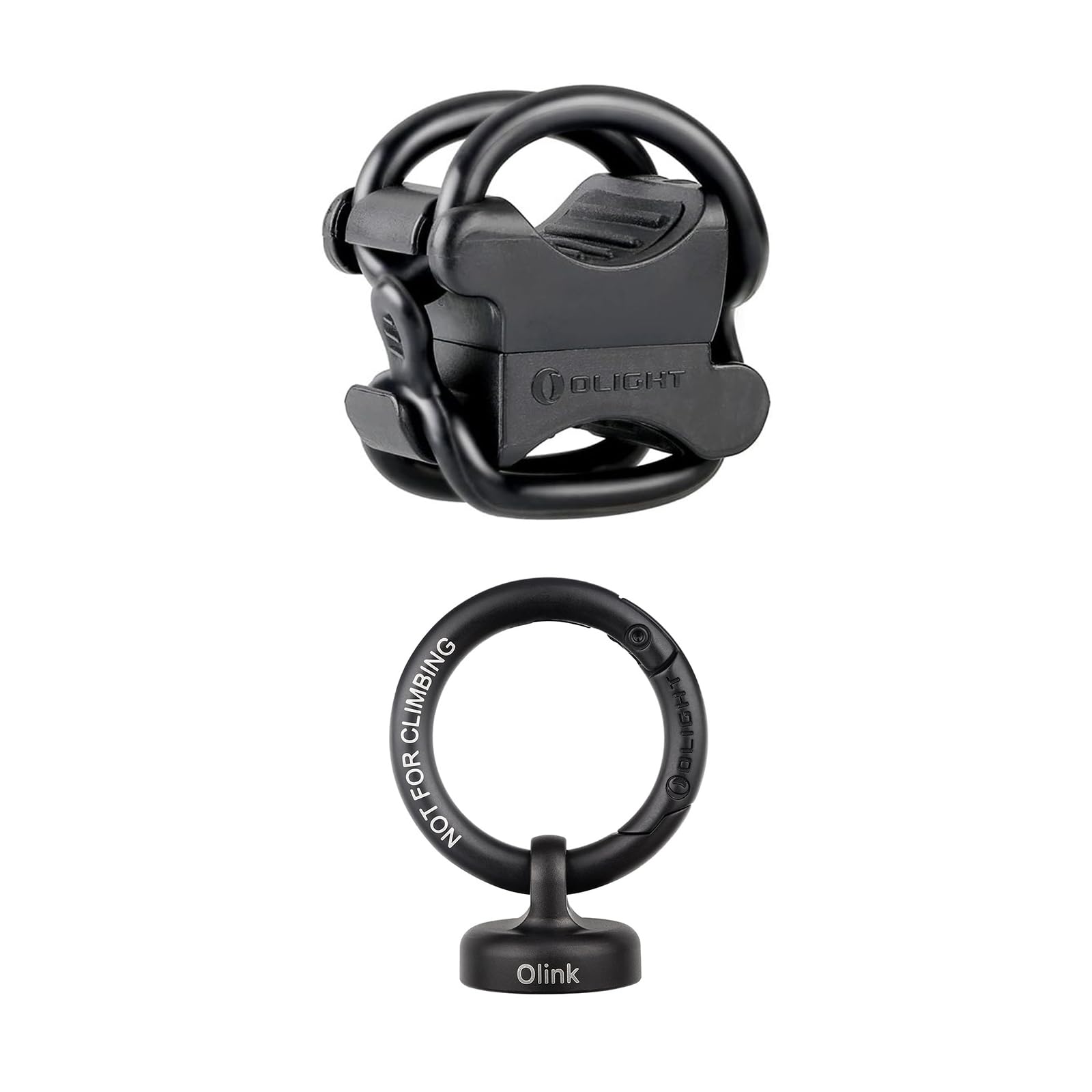 OLIGHT FB-1 Universal Flashlight Bike Mount for Flashlight, Bundled with OLINK Portable Magnetic Hook Compatible Flashlights, Obulb