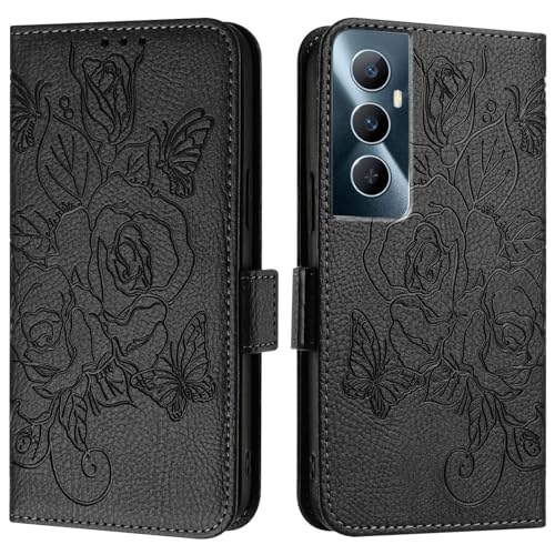 Coque Realme C65 4G étui à rabat mince pour voyager léger avec vos cartes de crédit