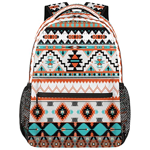 TropicalLife Backpack for School, Aztec Backpack for Boys Girls Adults Teens, Lightweight Montana Western Travel Bookbag for Middle School College High School Students