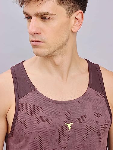 Image of TECHNOSPORT Mens Crew Neck Gym Vest