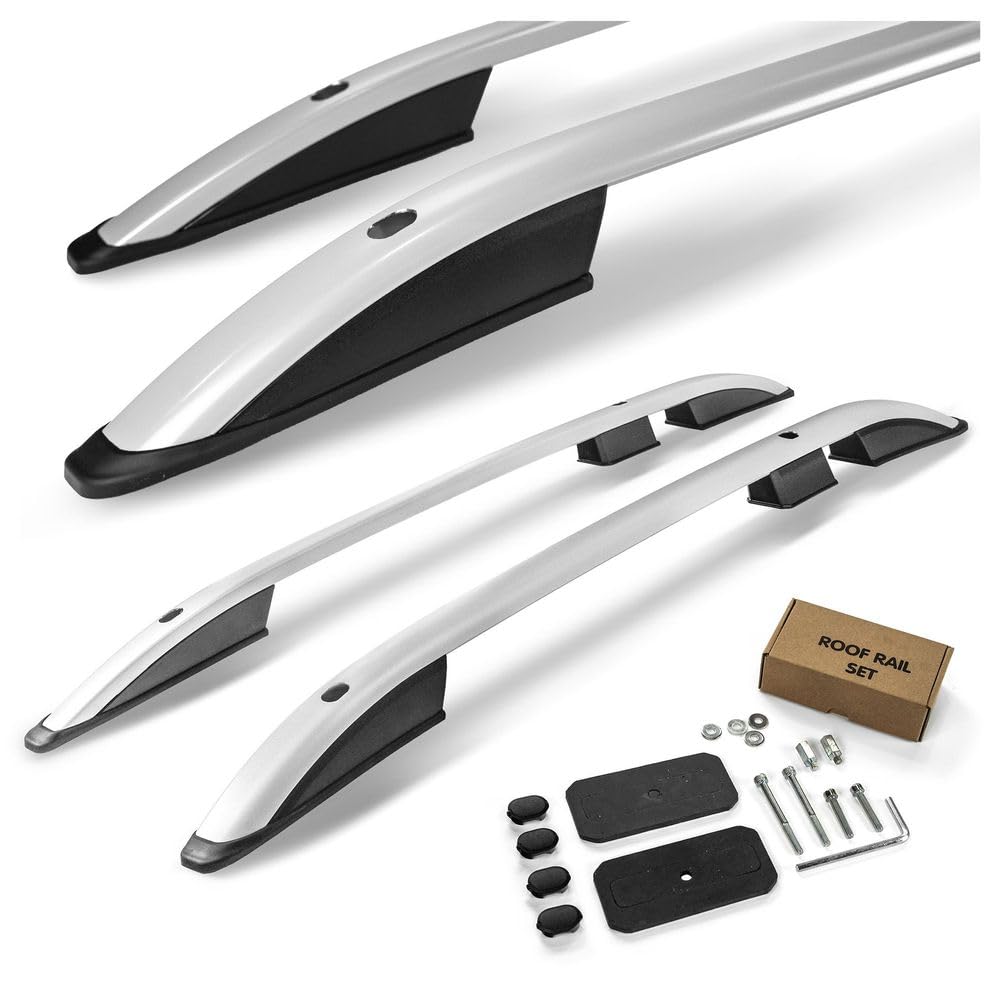 CHROMEMASTER | Barre da Tetto, Rail Tetto Compatibile con Fiat Panda Hatchback 2012+; Sono Utilizzate per il Montaggio di Portapacchi, Box da Tetto o Portabiciclette | Costruzione in Alluminio
