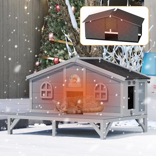 COZIWOW Outdoor Cat House Insulated