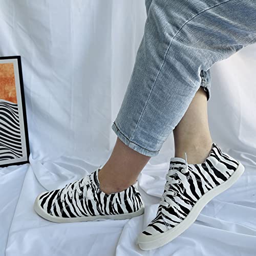 Womens Canvas Sneakers Casual Shoes Low Tops Slip Ons Classic Comfortable Tennis Walking Shoes3