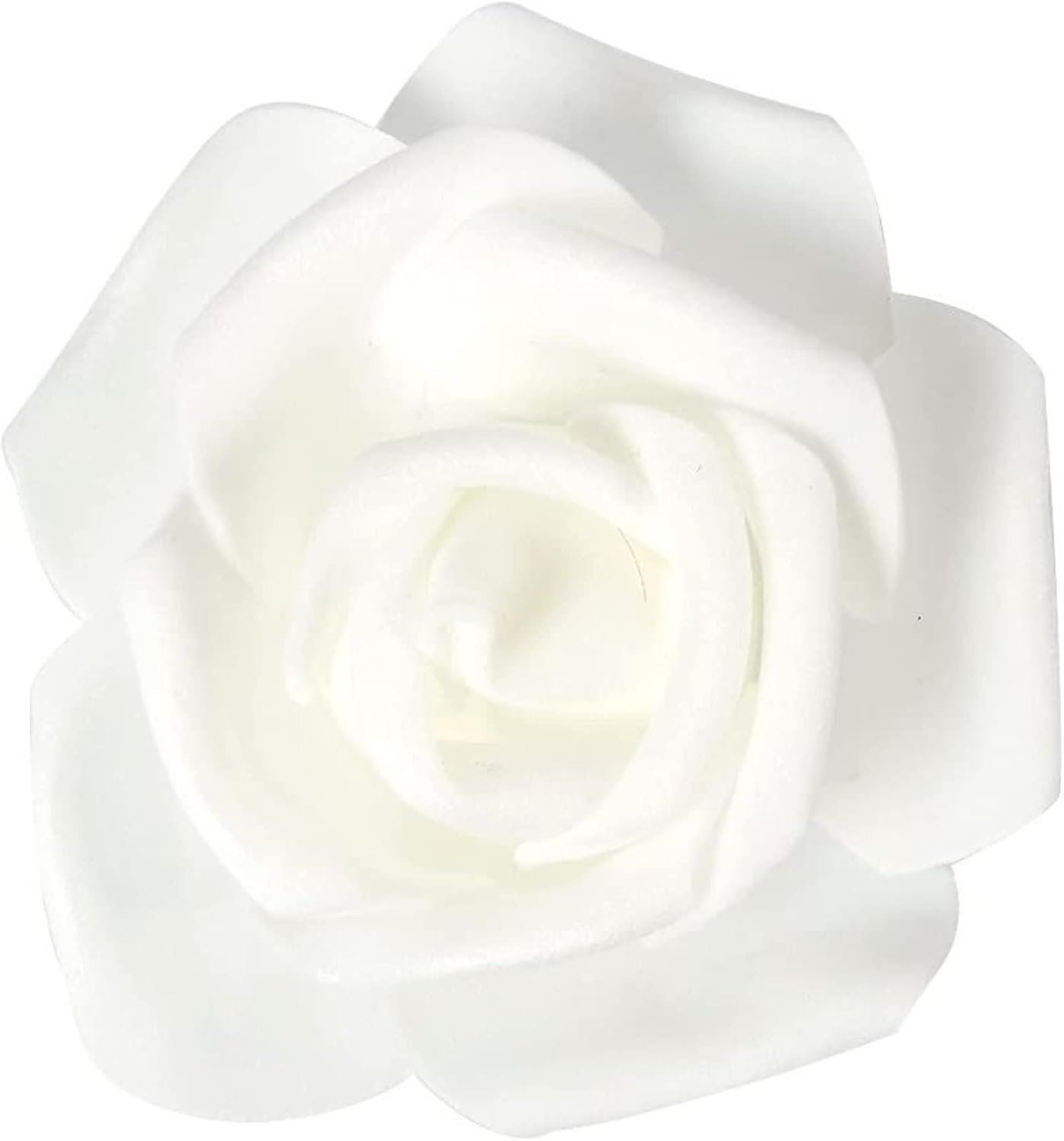Stemless Artificial Rose Flower Heads for Weddings, Decor, DIY (3 in, White, 100 Pack) : Home & Kitchen