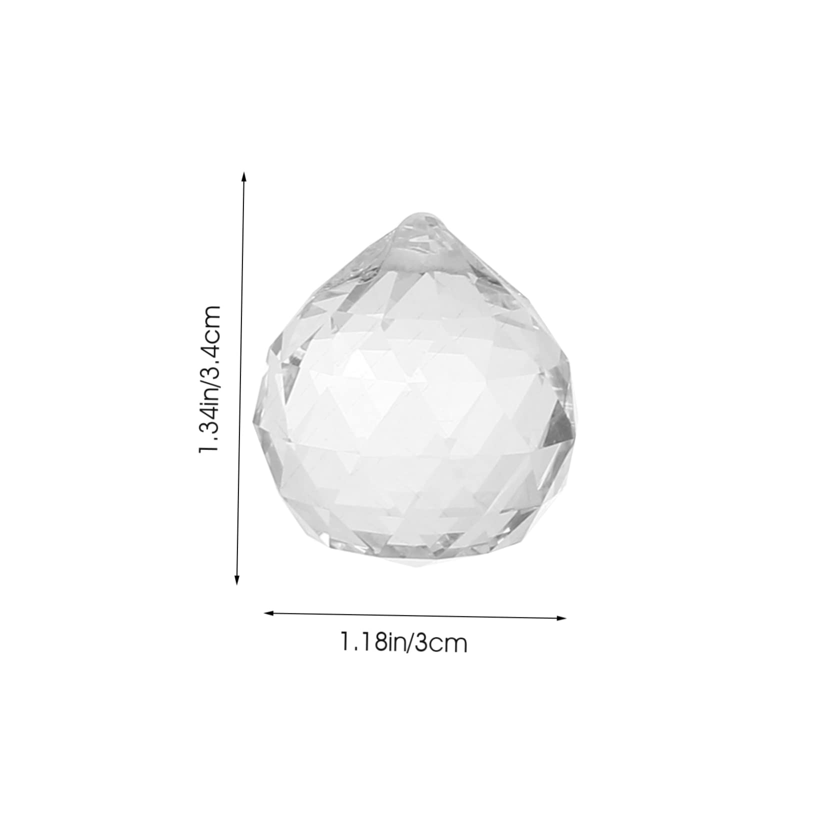 SEWOART DIY Crystal Lamp Ornaments 15pcs Crystal Prisms Hanging Pendant Window Prisms Rainbow Makers