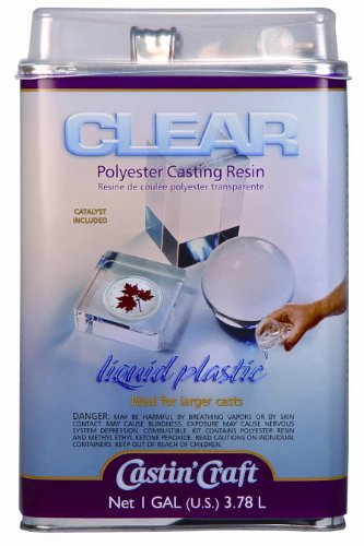 Environmental Technology 128-Ounce with 1/2-Ounce Catalyst Casting' Craft Polyester Casting Resin, Clear (34128)