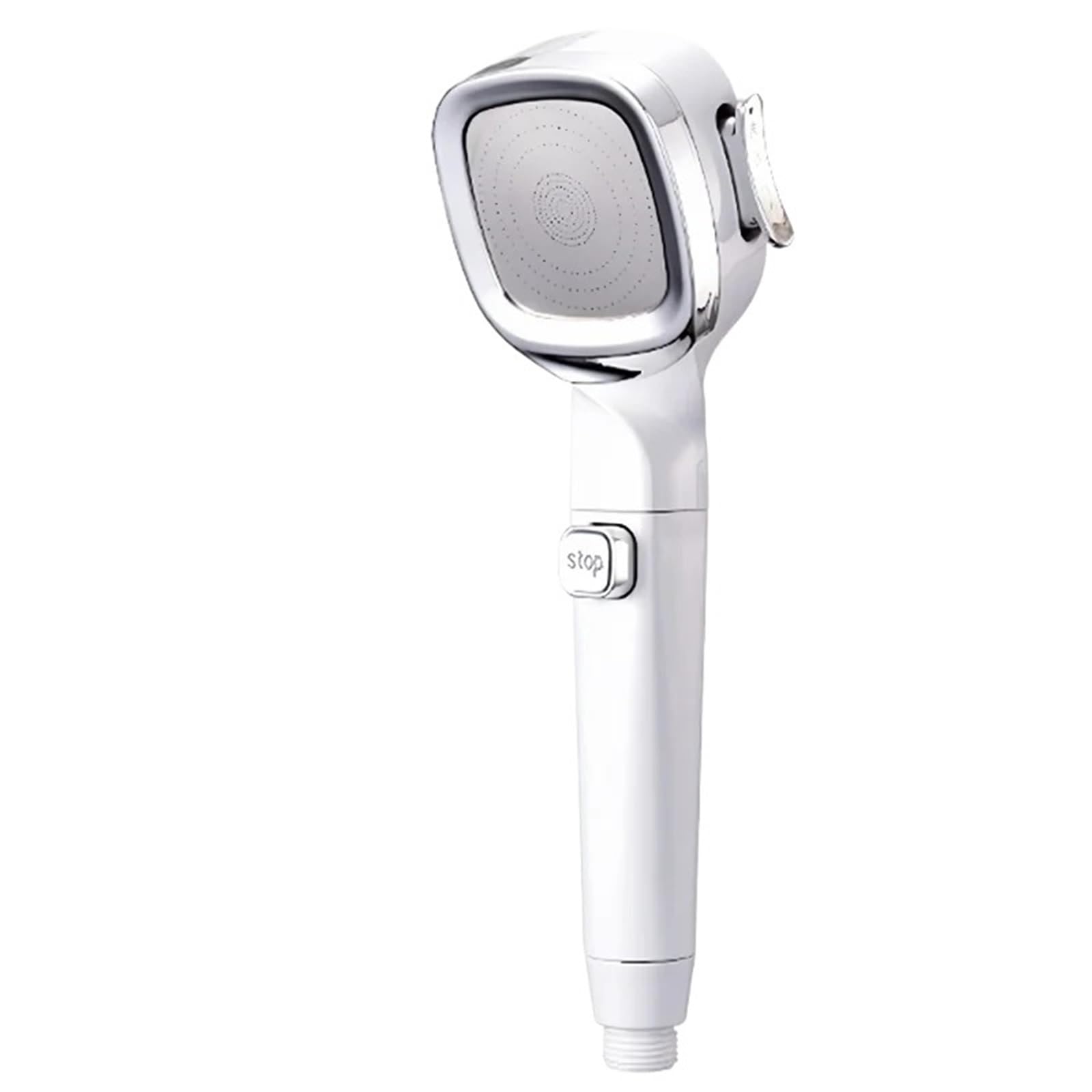 Mqfbnnp White Shower Head Shower Head 4 Modes Adjustable High Pressure With Switch On Off Button Sprayer Water Saving Nozzle Filter For Bathroom(White)