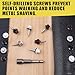 JEGONFRI 300pcs #10 x 1 Galvanized Hex Head Self-Drilling Metal Roofing Screws, EPDM Washer, No Paint, Wood Screws, Sheet Metal Roof Screw with Hex Driver Bit
