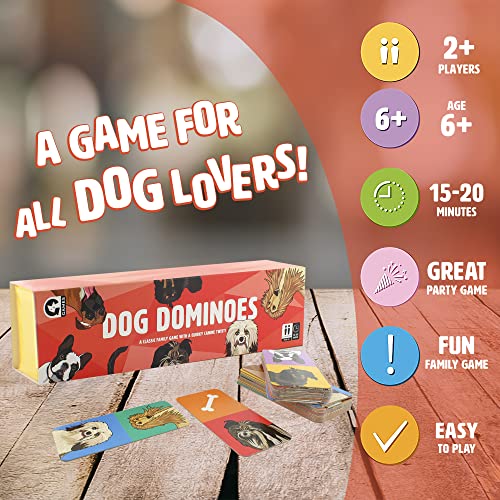 Ginger Fox Games Canine Dog Lovers Gift Set. Includes Canine Chaos Fun Party Card Swapping Game, Dog Dominoes Easy-To-Play Pooch Matching Family Game, And Guess The A-List Celebrity Dog Coffee Mug. #TOP5
