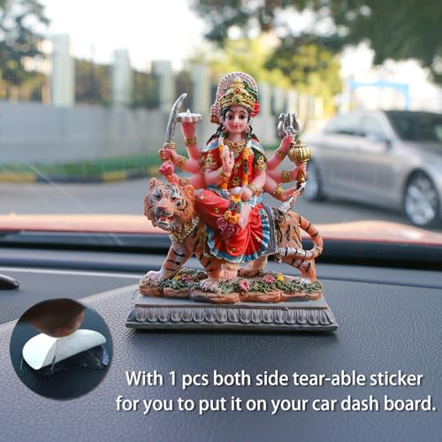 Estatua pequeña de Maa Durga 4.1 pulgadas miniatura 2