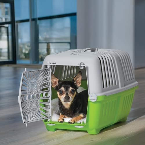 Image of Midwest Spree Travel Pet Carrier | Hard-Sided Pet Kennel Ideal for Toy Dog Breeds, Small Cats & Small Animals | Dog Carrier Measures 19.1L x 12.5 W x 13H - Inches | Great for Short Trips to The Vet