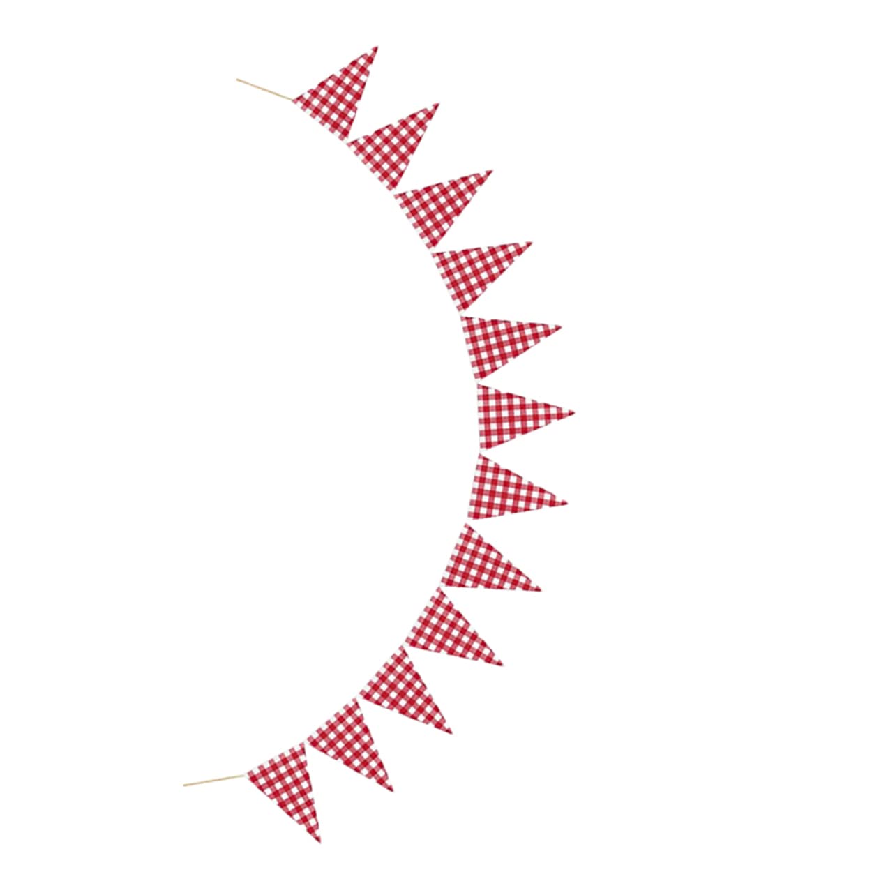 Yardwe 3piezas Banderín Decorativo De Cuadros Rojos y Para Fiestas Cumpleaños y Decoraciones Navideñas