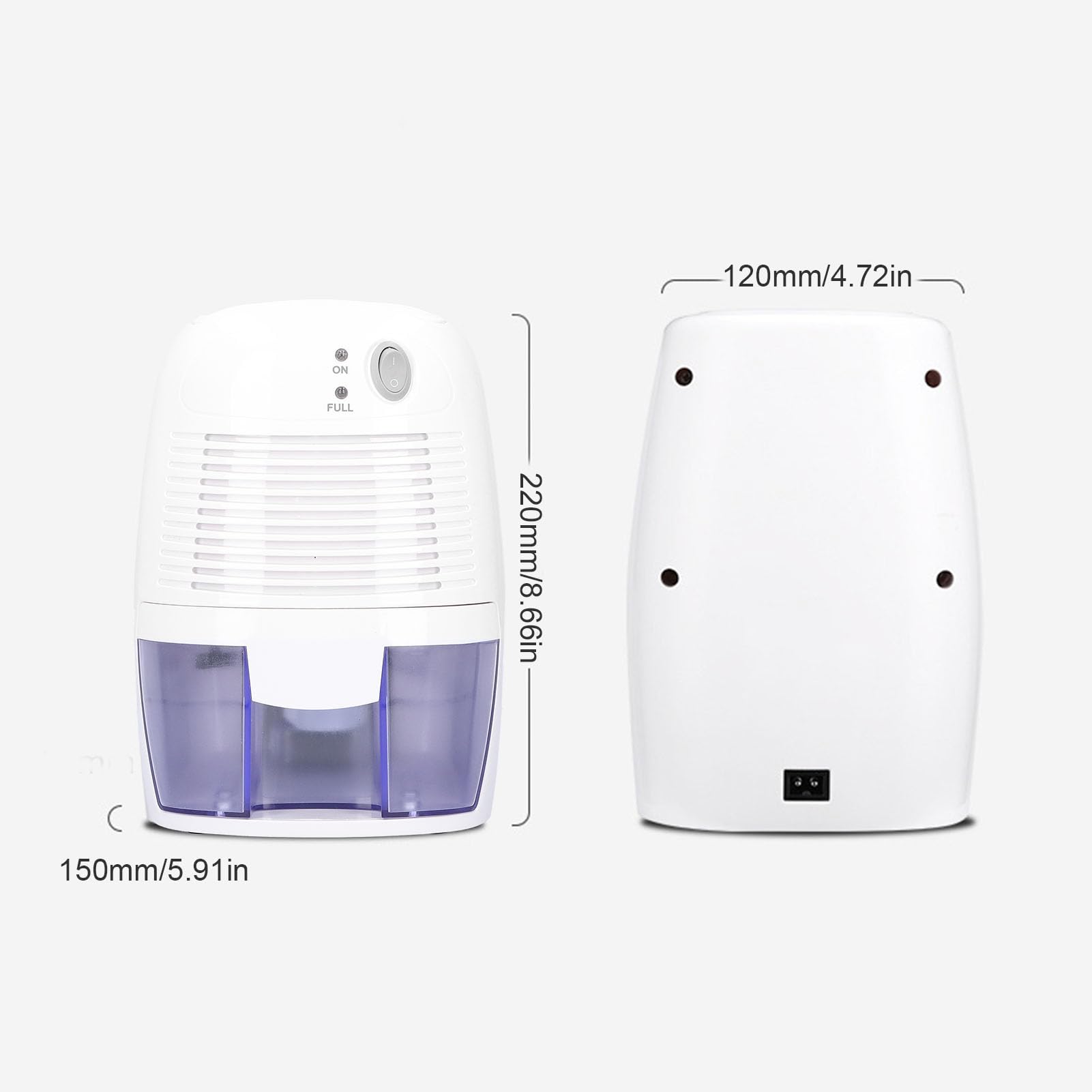 Annadue Deumidificatore, Mini Deumidificatore d'aria, USB Rimuove l'umidità, Domestico per Camera da Letto Armadio Bagno