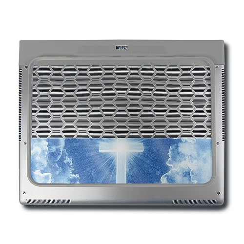 Image of MightySkins Glossy Glitter Skin Compatible with Alienware X16 R1 (2023) Full Wrap Kit - Faith Clouds | Protective, Durable High-Gloss Glitter Finish | Easy to Apply & Change Styles | Made in The USA