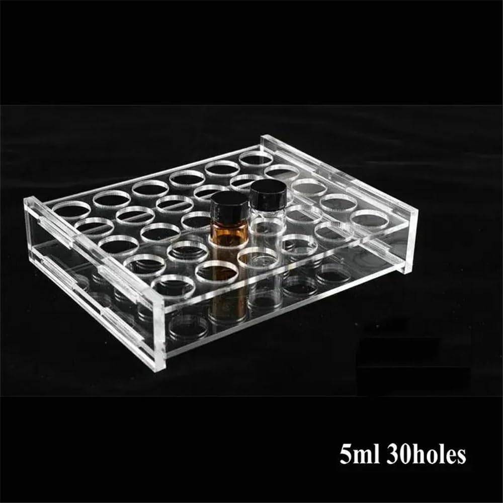 Soporte for frascos de muestra de laboratorio con 30 orificios for viales de reactivos, 2/3/5 ml/10 ml/20 ml-60 ml(30holes For 40-60ml)