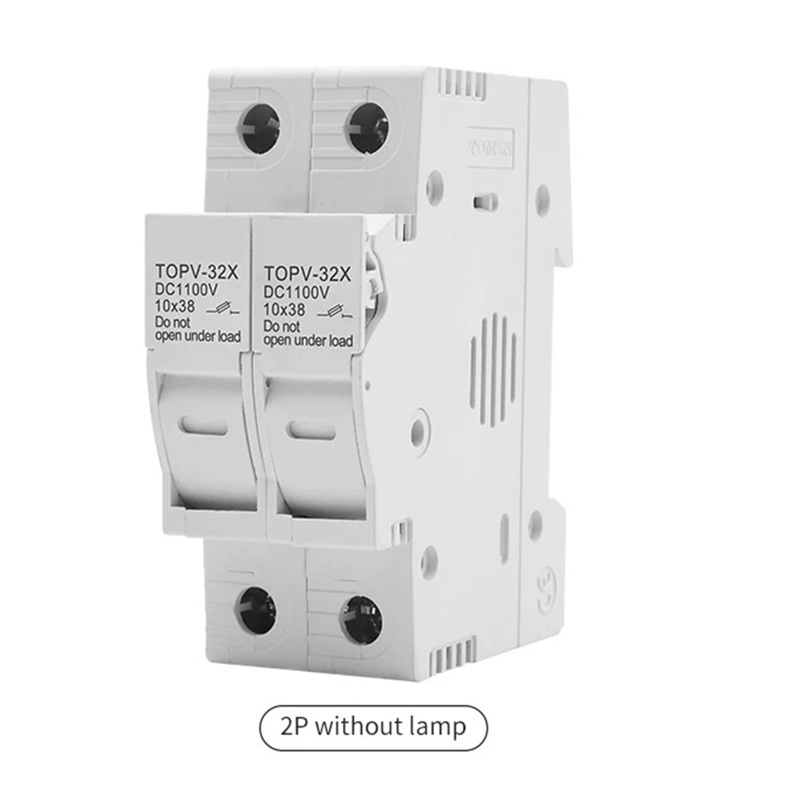 Un set 1P 2P Portafusibile DC 10 * 38mm Ad alta tensione solare PV 1100V TOPV-30 Base Protezione sistema fotovoltaico Protector gpV