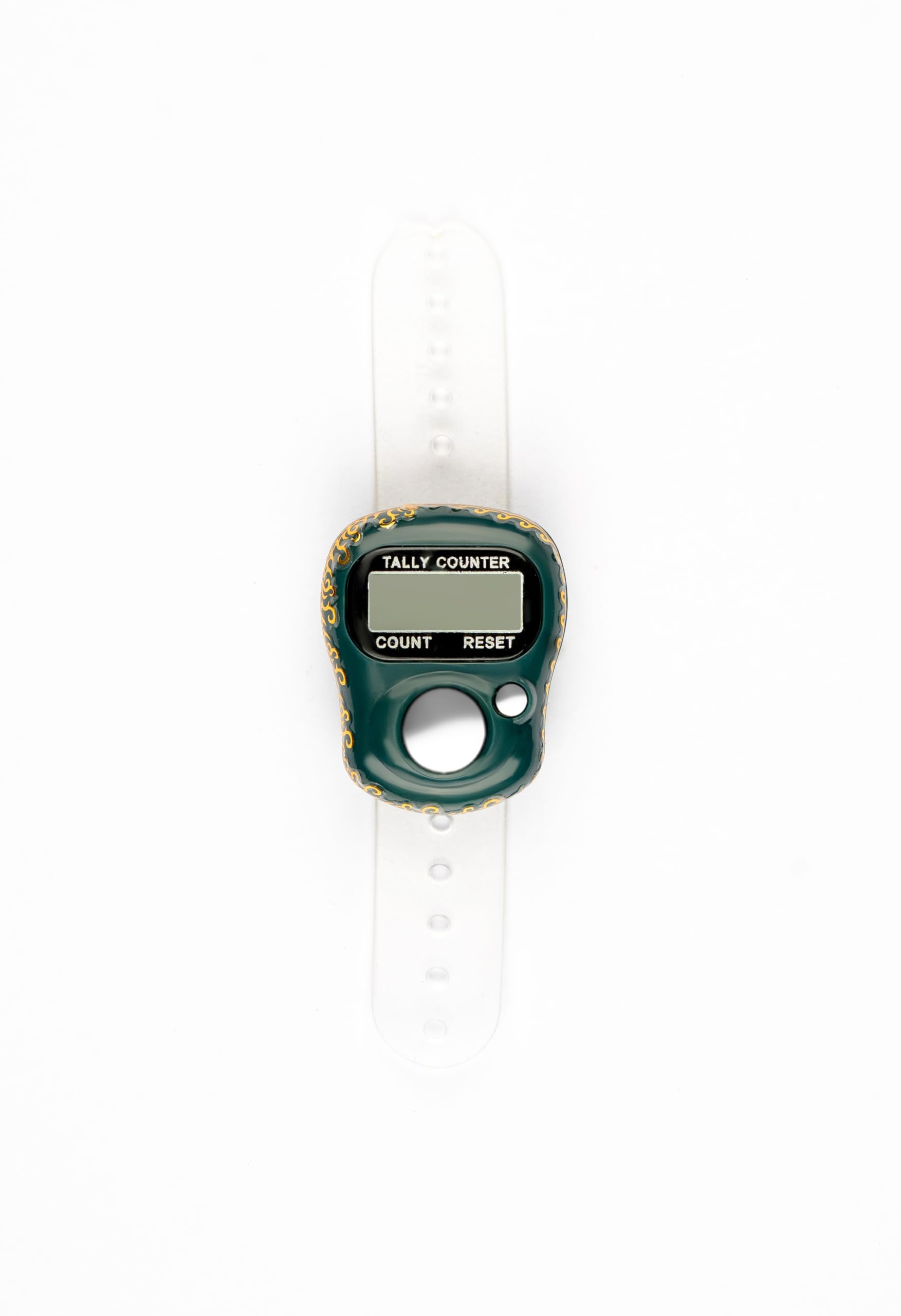 Antar Namastra Prana Japa Counter | 5-Digit Digital Finger Tally Counter | Mantra Chant Counter | Adjustable Finger Ring | Suitable for Meditation, Prayer & Spiritual Practice, Dark Green-image-34