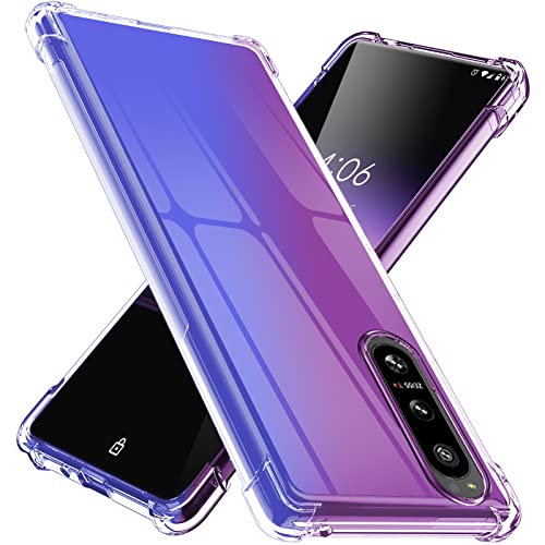 YUSHILANBO �P�[�X �Ή� Xperia 5 IV �p�� �P�[�X �N���A �ϏՌ� ���^ �y�� TPU ���ϖh�~ �ČRMIL�K�i ���� ���� ��̌^ SO-54C/SOG09 �J�o�[ �Ռ��z�� �X�}�z�P�[�X ��+�� LR-08-XP5IV-02