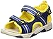 Geox B Sandal Multy Boy A, Sandalias Bebé-Niños, Navy/Yellow C0657, 21 EU