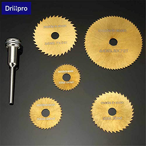 Preisvergleich Produktbild BephaMart Drillpro HSS Kreissägeblätter, Titanbeschichtung, 6 Stück
