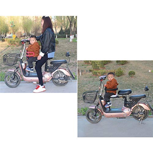 Selle de vélo électrique, siège de vélo électrique pour Enfant siège de vélo pour Enfant à Montage Avant avec poignée Pliable