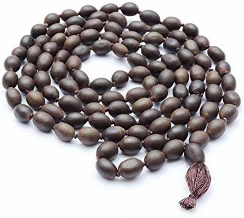 Original Lotus Seed Kamal Gatta Rosary Japa mala beads 108 Meditation prayer beads Japa Mala Chakra mala - long necklaces for women boho Rosary Beads