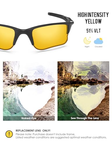 Image of BLAZERBUCK Replacement Lenses & Sock Kit for Oakley Half Jacket 2.0 XL OO9154 Sunglass