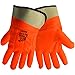 Global Glove 880SC FrogWear PVC Double Dipped High Visibility Glove with Safety Cuff, Chemical Resistent, 1 Size, Orange (Case of 72)