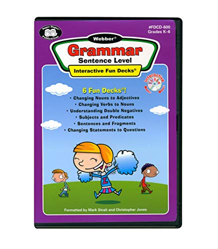 Super Duper Publications | WebberÂ® Grammar Sentence Level Interactive Fun Decks CD-ROM | Educational Learning Resource for Children