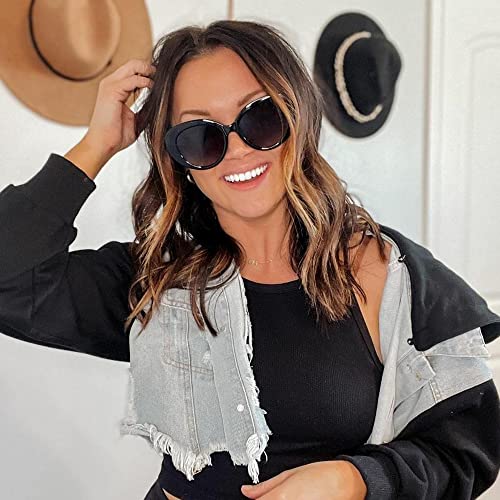 SOJOS Retro Cat Eye Polarized Sunglasses Womens Vintage Shades Trendy Designer Sun Glasses UV Protection SJ22614