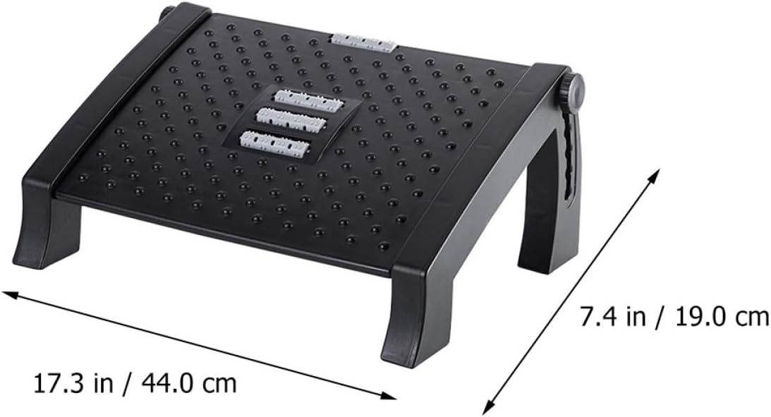 Adjustable Office Desk Footstool with Flexible Surface for Improved Leg Circulation Under Desk Foot Rest for Home and Work Ergonomic Footrest Stool to Reduce Stress Feet Knees and