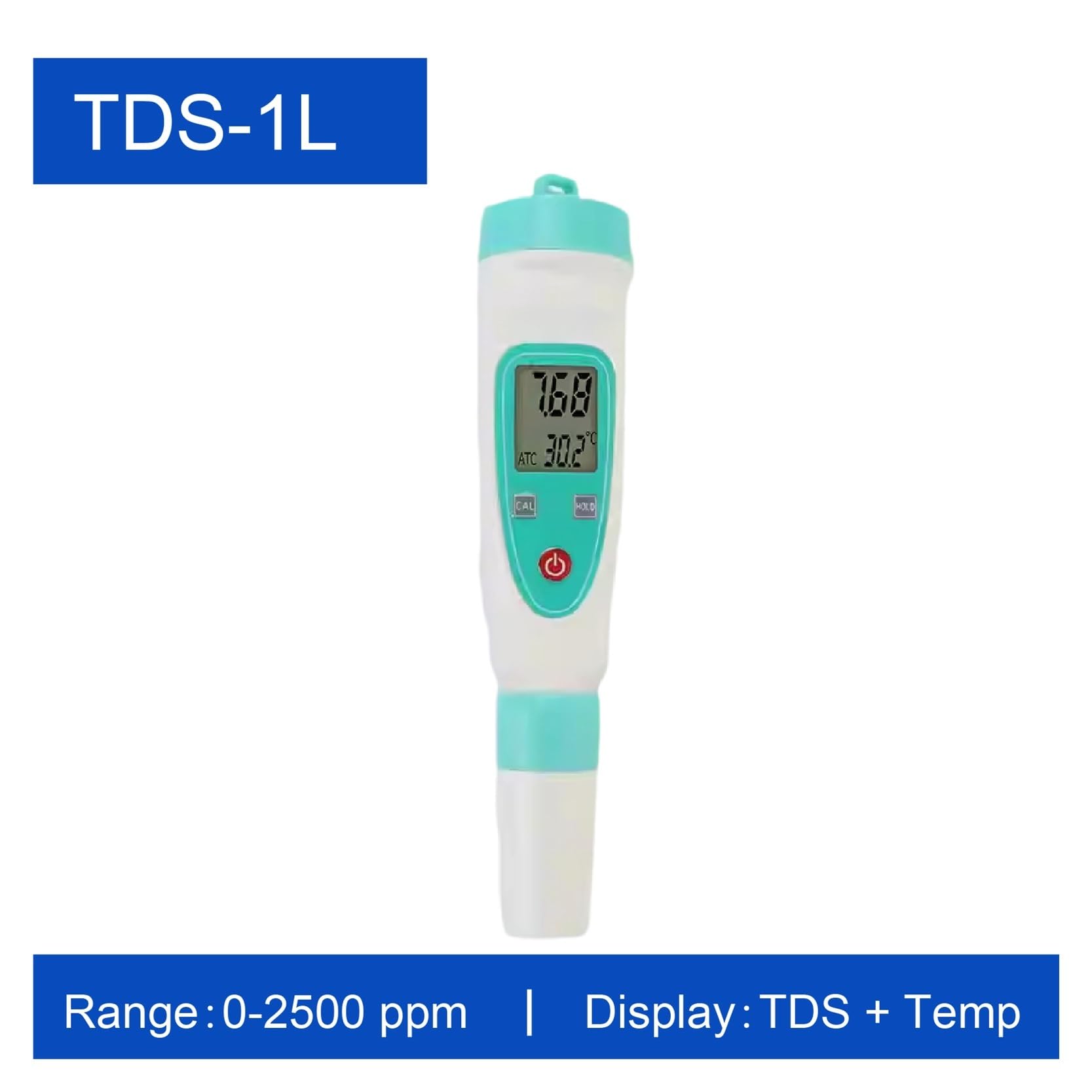 per acqua potabile, acquari e altro ancora Misuratore TDS a penna, tester digitale della qualità dell'acqua, misuratore di conducibilità e salinità, tester di pH for acqua potabile e acquari(TDS-1L-0-