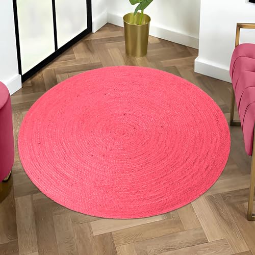 Tapis rond en jute polyvalent idéal pour délimiter le coin chevet