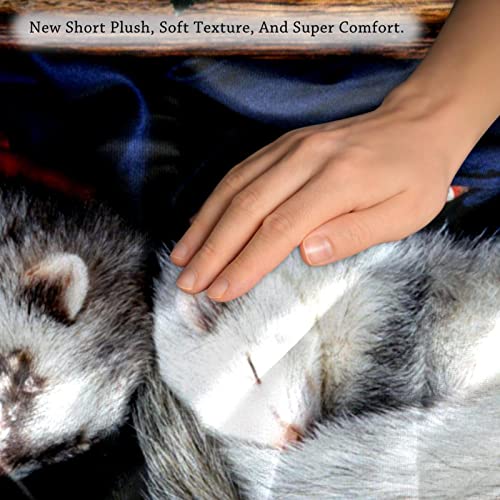 Tbouobt Set Of 2 Decorative Throw Pillow Covers Cushion Cover For Sofa Bedroom Car, Animal Three Minks #TOP2