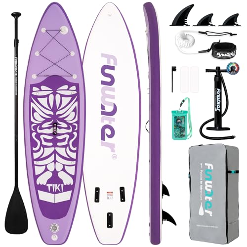 Image of FunWater Inflatable Stand Up Paddle Board with Beginners SUP Accessories