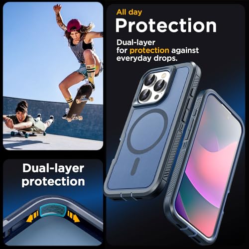 AICase iPhone 16 Pro Max Case[Compatible with Magsafe],Magnetic Heavy Duty Drop Protection Full Body Rugged Shockproof/Dust Proof Military Protective Tough Durable for iPhone 16 Pro Max 6.9"_3 - image 3